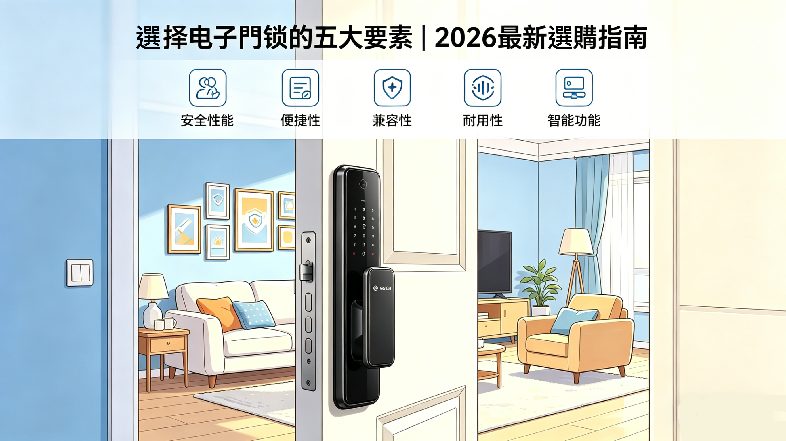 BOSCH智能門鎖-2026-選購智能-電子門鎖要素