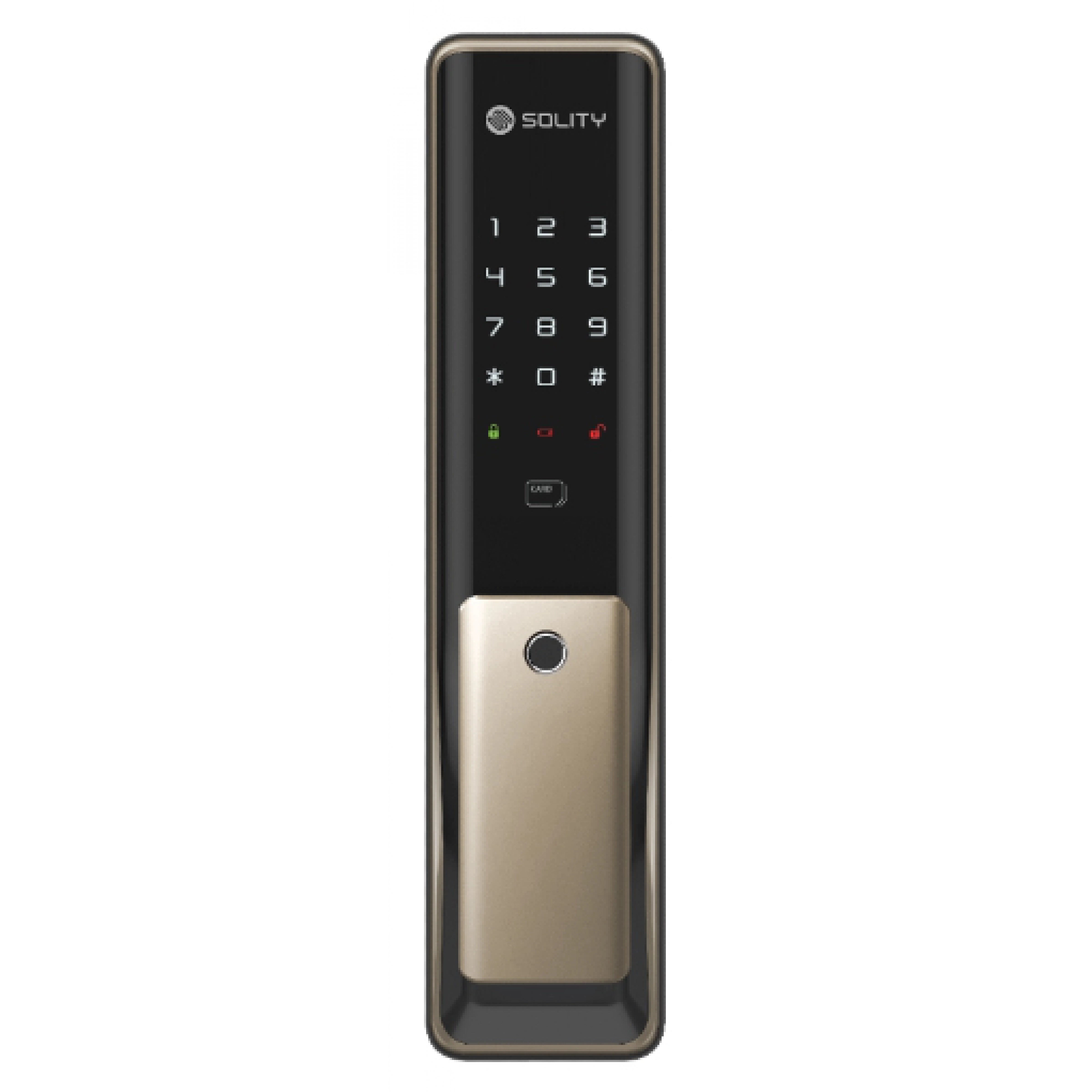 Solity GP-6000BK-CG 智能電子門鎖 (香檳金) (WiFi) (總代理安裝)