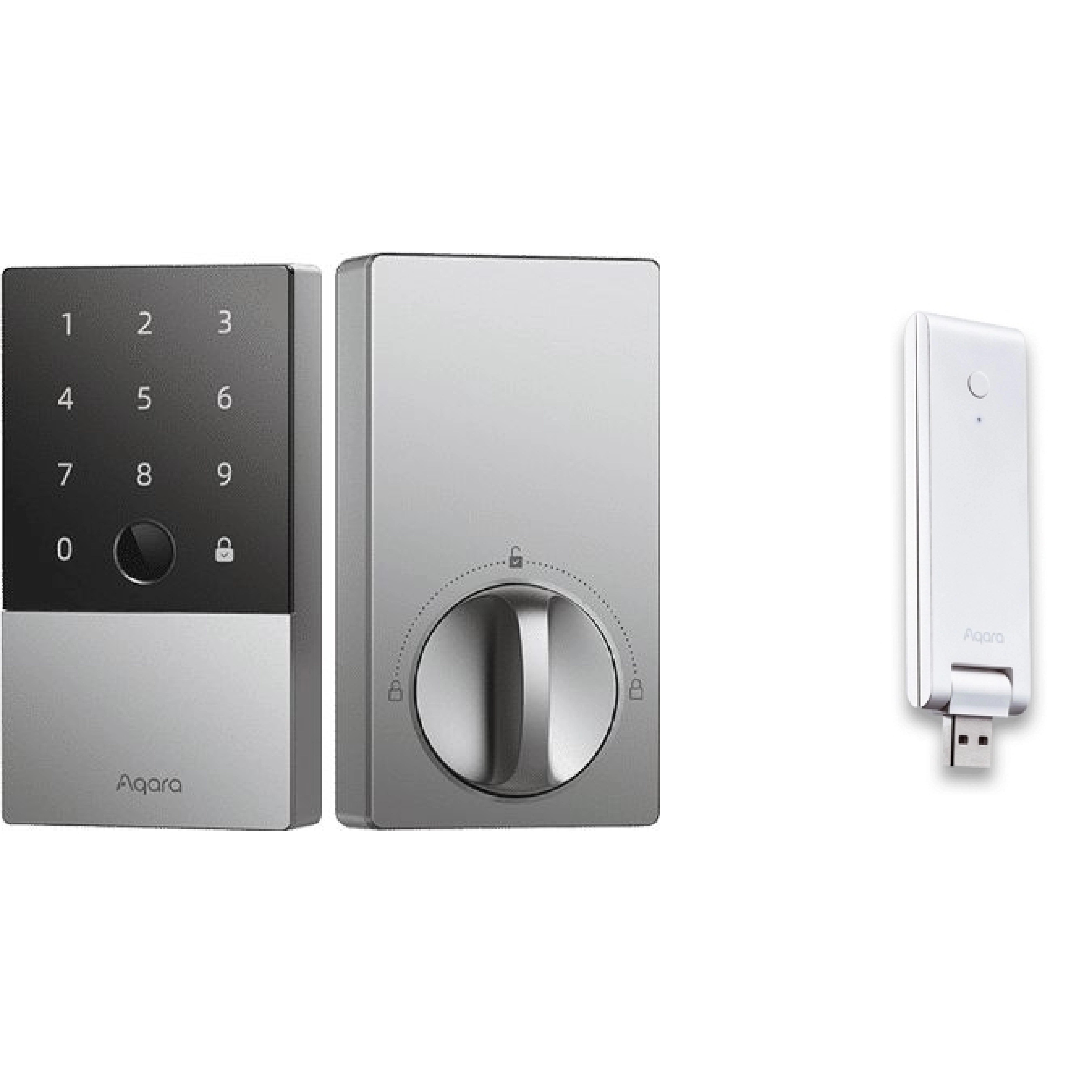 Aqara DL-D01D U100 智能輔助電子門鎖 連E1套裝 (銀色) (總代理安裝)