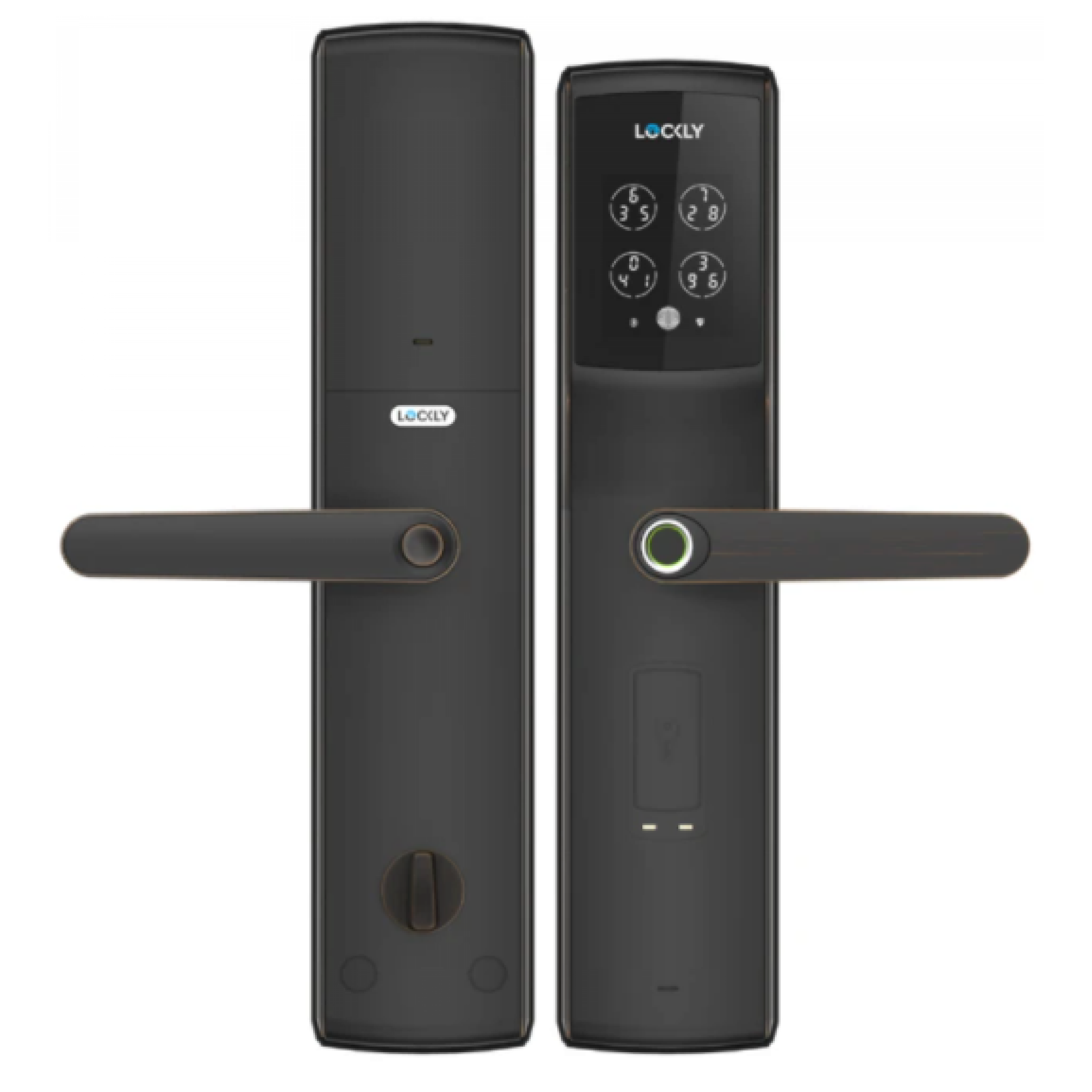 Lockly PGD829BF PIN Genie™ 智能电子门锁 (太空灰) (总代理安装)