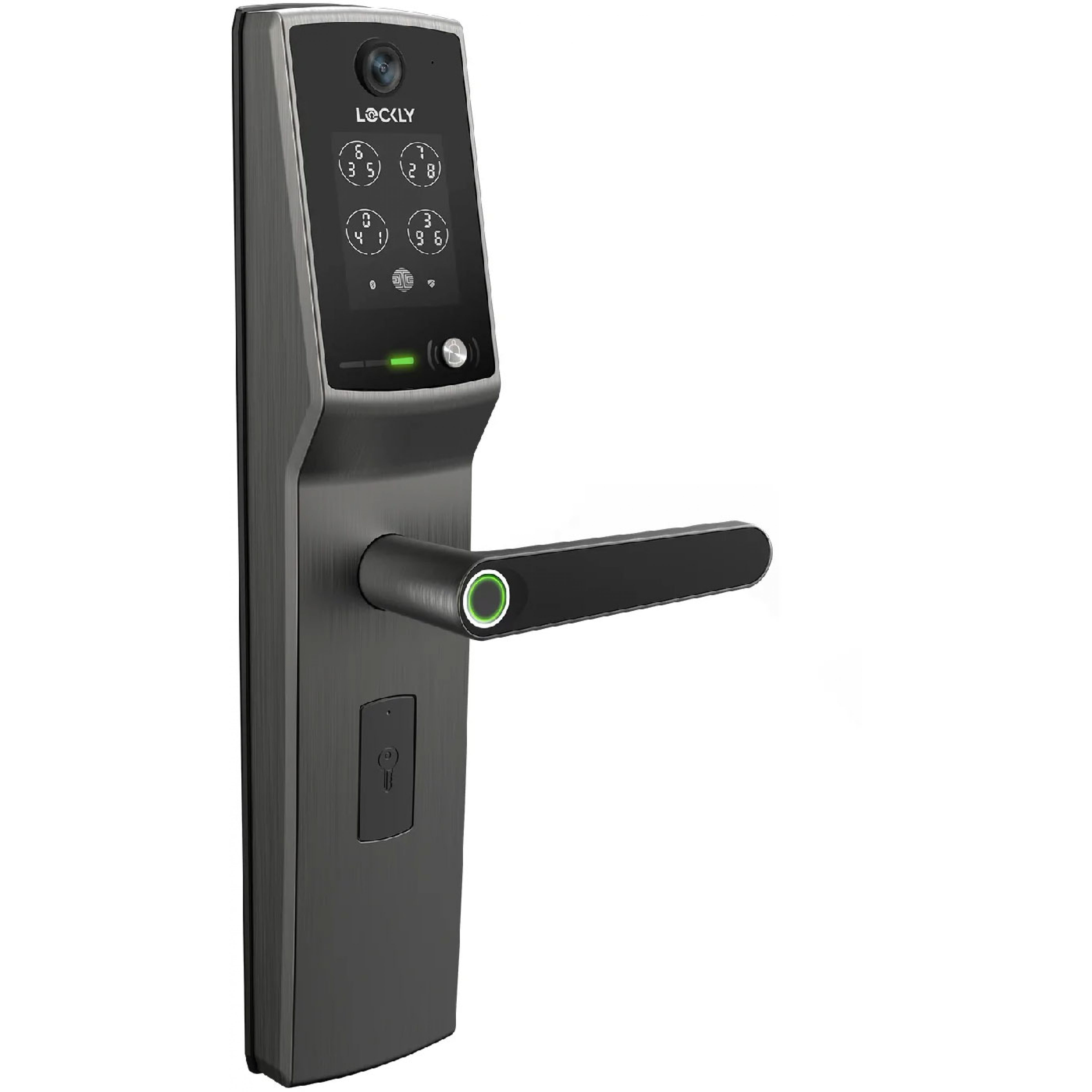 Lockly PGD898-SG Secure Vision Lux 智能电子门锁 (太空灰色) (总代理安装)