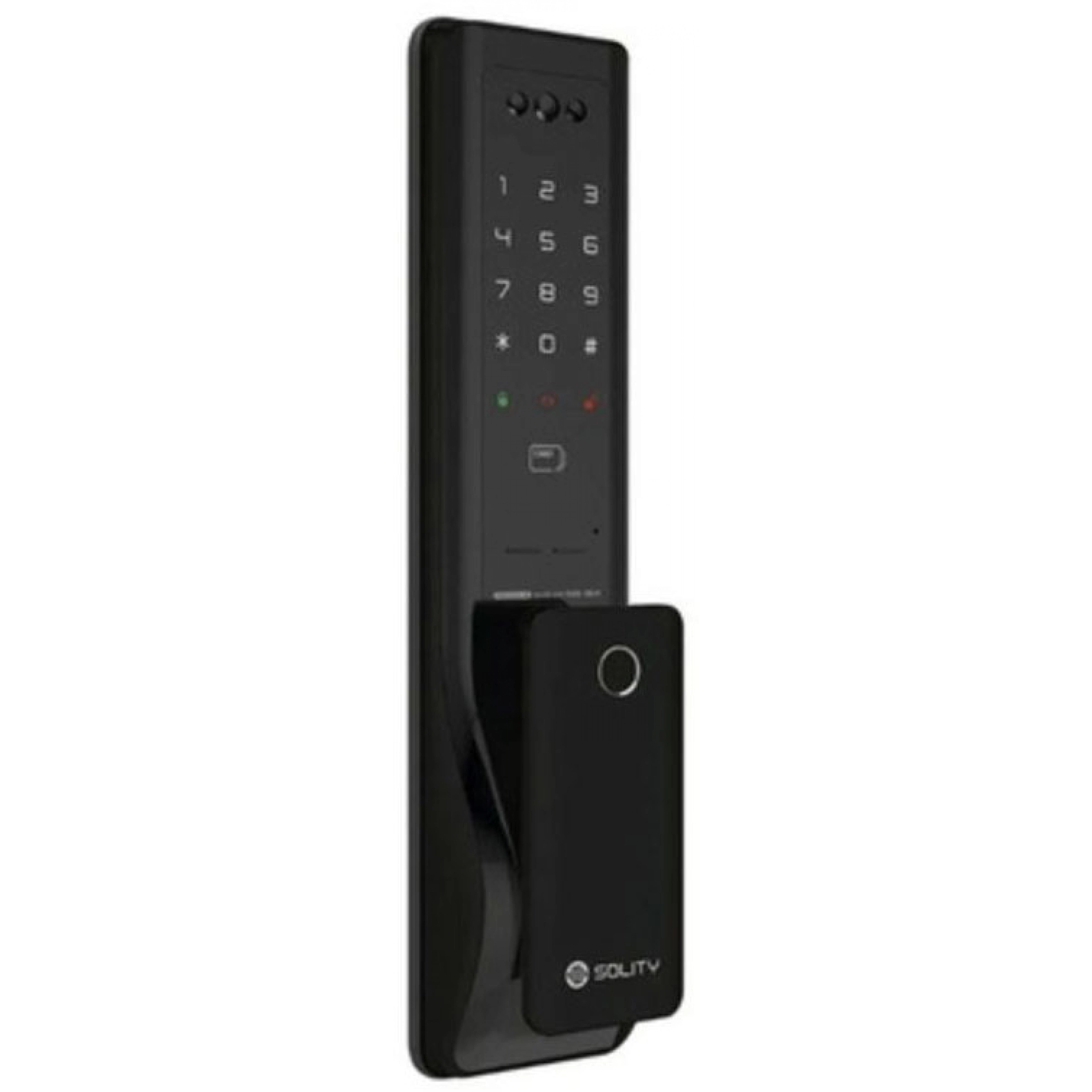 Solity GP-6000BAK-BK 推拉式把手智能電子門鎖 (曜石黑) (WiFi) (總代理安裝)