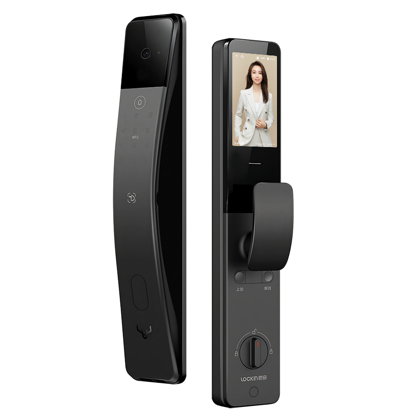 Lockin S6 Max Smart Vein Recognition Door Lock (Left/Right Handed) (Obsidian Black)