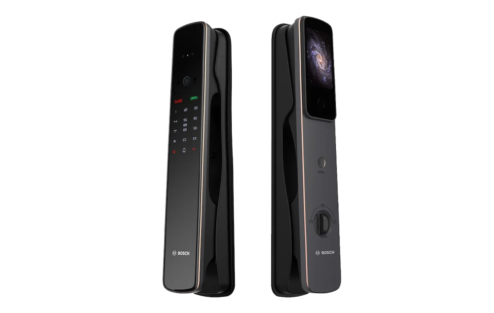 BOSCH-EL800VF-Elite-Serie-電子門鎖-Smart Lock-納米黑-Nano-Black-墨岩灰-Dark-Grey-3D人面識別-160°超廣角-1080P高清夜視鏡頭-3.97吋室內大屏幕-內置智能門鈴-防偷窺虛位密碼-隱藏式半導體指紋-3D-Face-Recognition-160°-Ultra-Wide-Angle-1080P-HD-Night-Vision-Camera-3.97-Inch-Indoor-Large-Screen-Built-in-Smart-Doorbell-Anti-Peeping-Virtual-Password-Hidden-Semiconductor-Fingerprint-包安裝-包運費