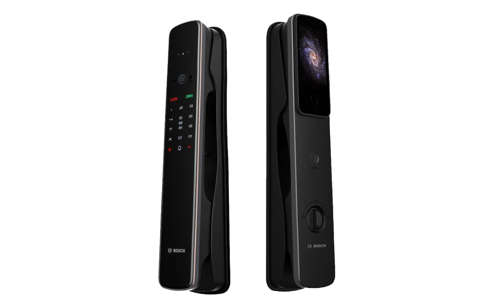 BOSCH-EL800VF-Elite-Serie-電子門鎖-Smart Lock-納米黑-Nano-Black-墨岩灰-Dark-Grey-3D人面識別-160°超廣角-1080P高清夜視鏡頭-3.97吋室內大屏幕-內置智能門鈴-防偷窺虛位密碼-隱藏式半導體指紋-3D-Face-Recognition-160°-Ultra-Wide-Angle-1080P-HD-Night-Vision-Camera-3.97-Inch-Indoor-Large-Screen-Built-in-Smart-Doorbell-Anti-Peeping-Virtual-Password-Hidden-Semiconductor-Fingerprint-包安裝-包運費